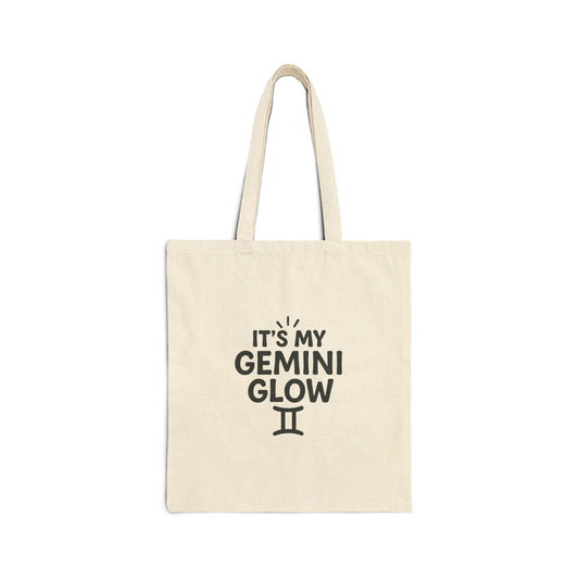 It's My Gemini Glow Cotton Canvas Tote Bag