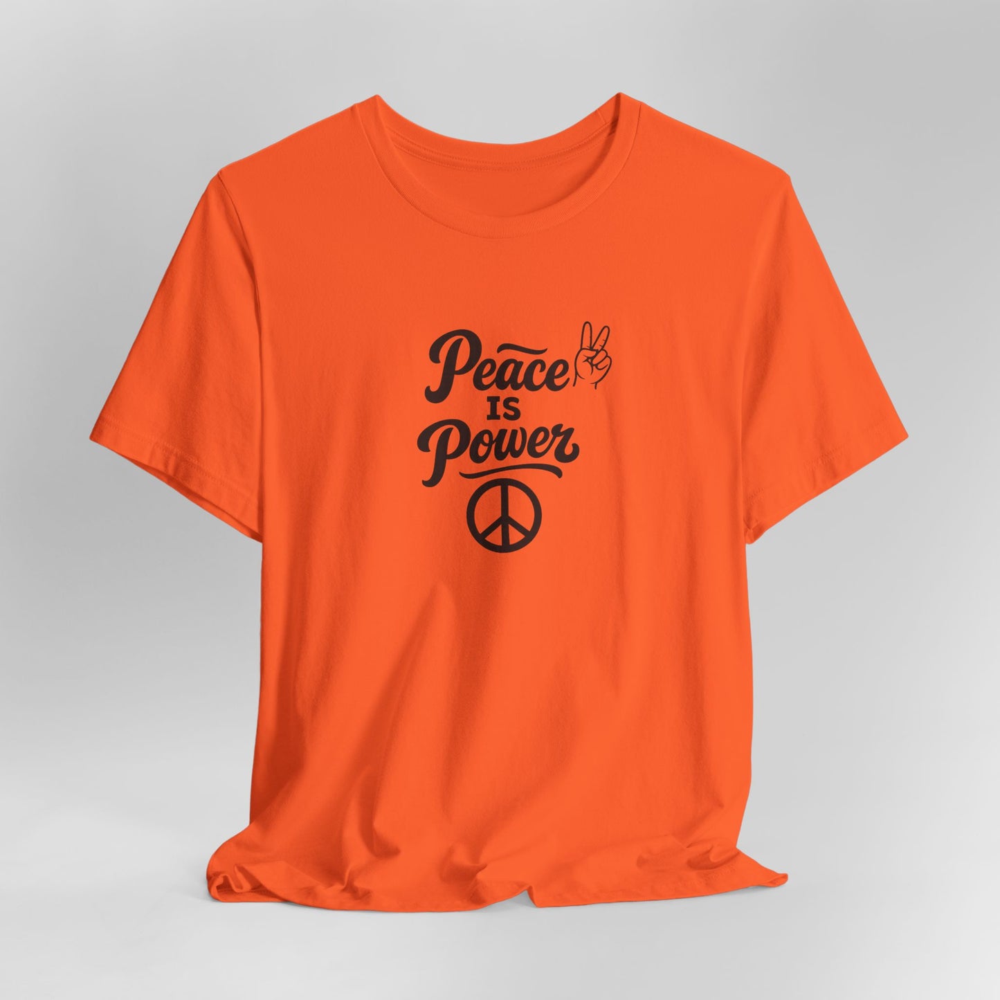 Peace Is Power Unisex Jersey Short Sleeve Tee