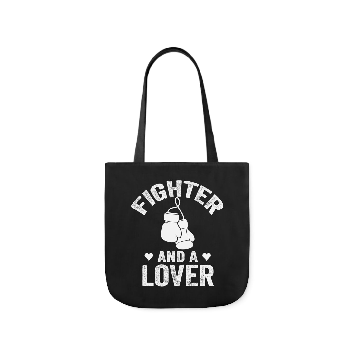 Fighter & A Lover Polyester Canvas Tote Bag in Black