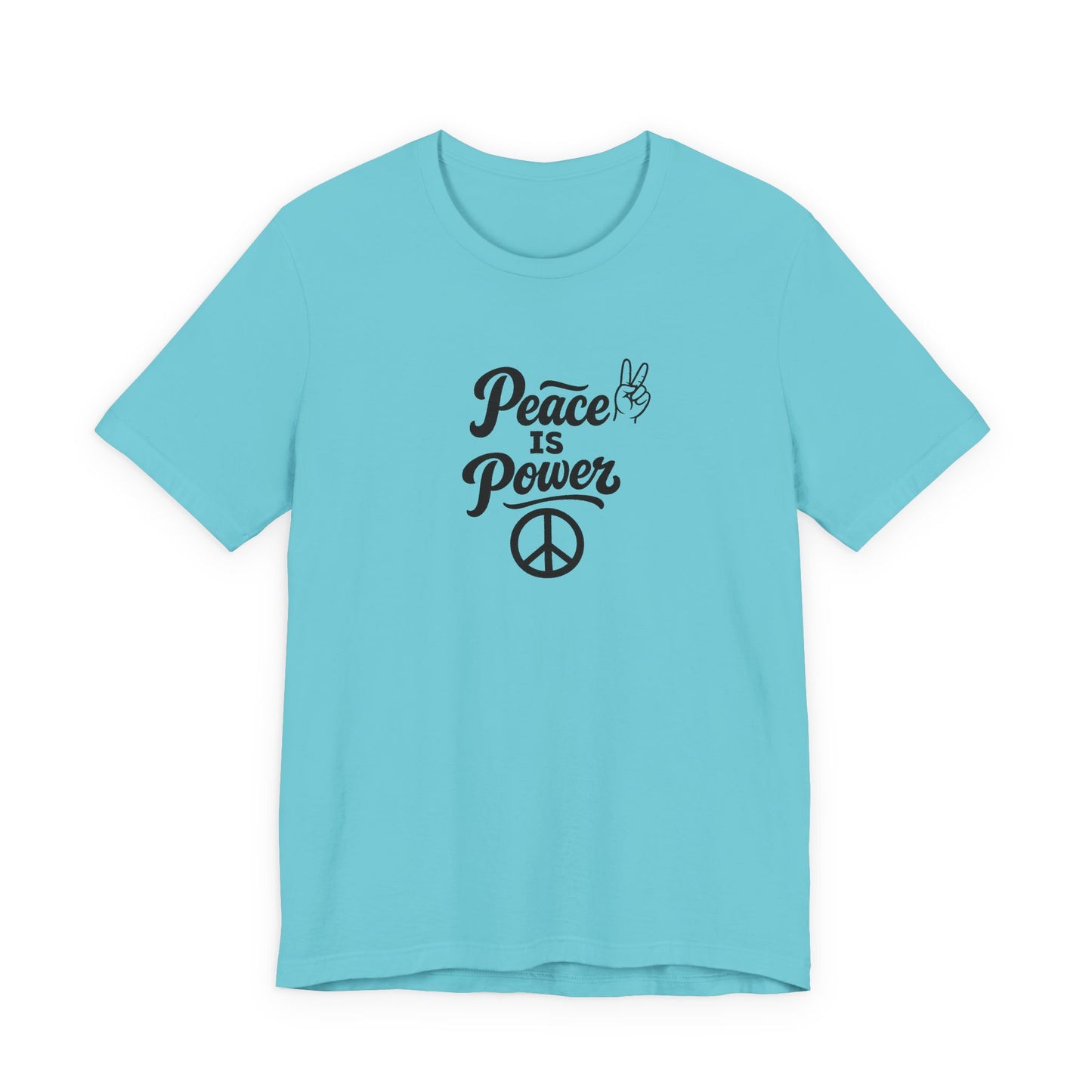 Peace Is Power Unisex Jersey Short Sleeve Tee