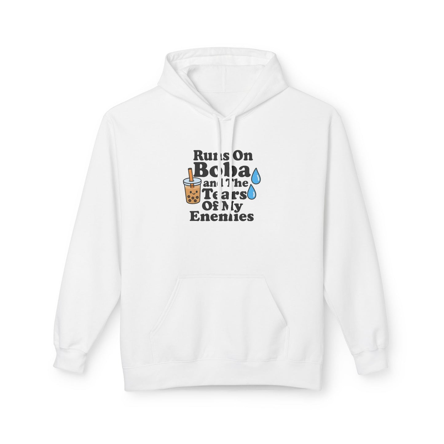 Runs On Boba Unisex Midweight Softstyle Fleece Hoodie
