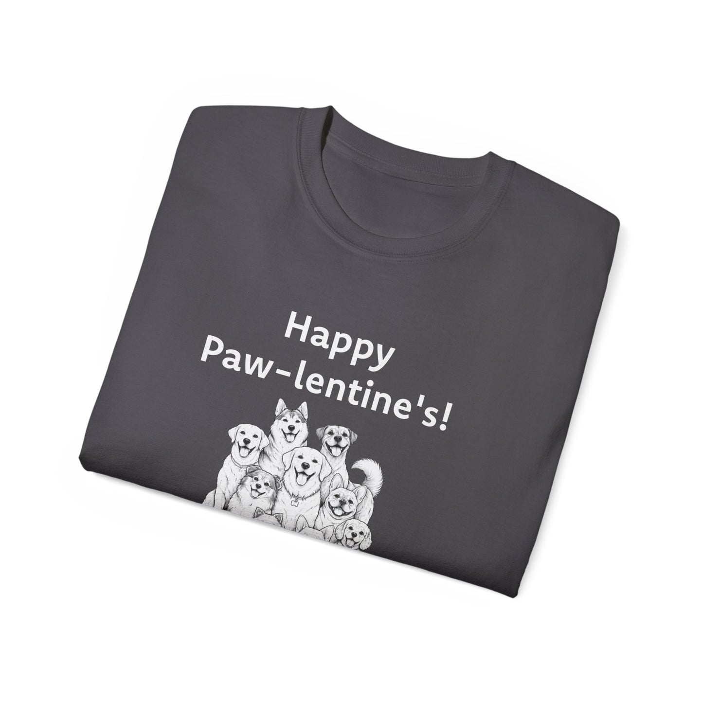 Happy Paw-lentine's Unisex Ultra Cotton Tee