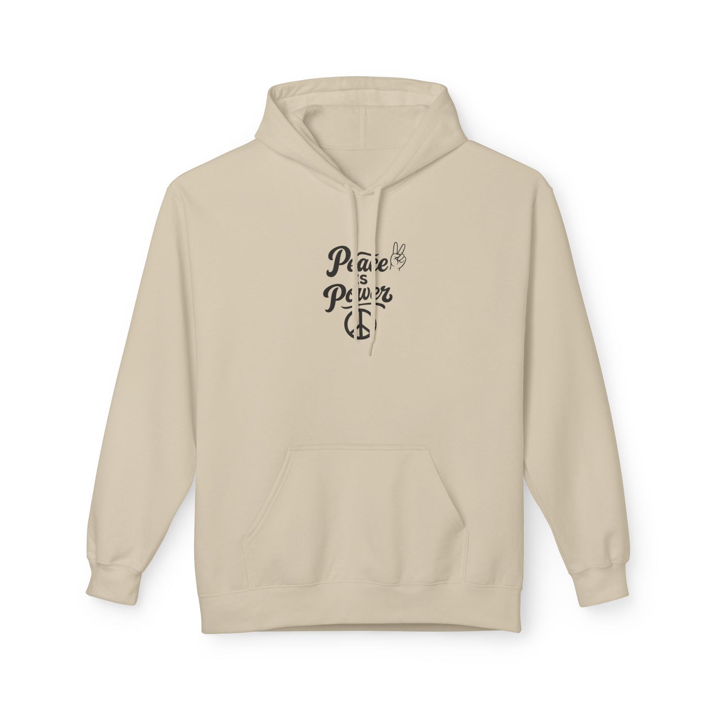 Peace Is Power Unisex Midweight Softstyle Fleece Hoodie