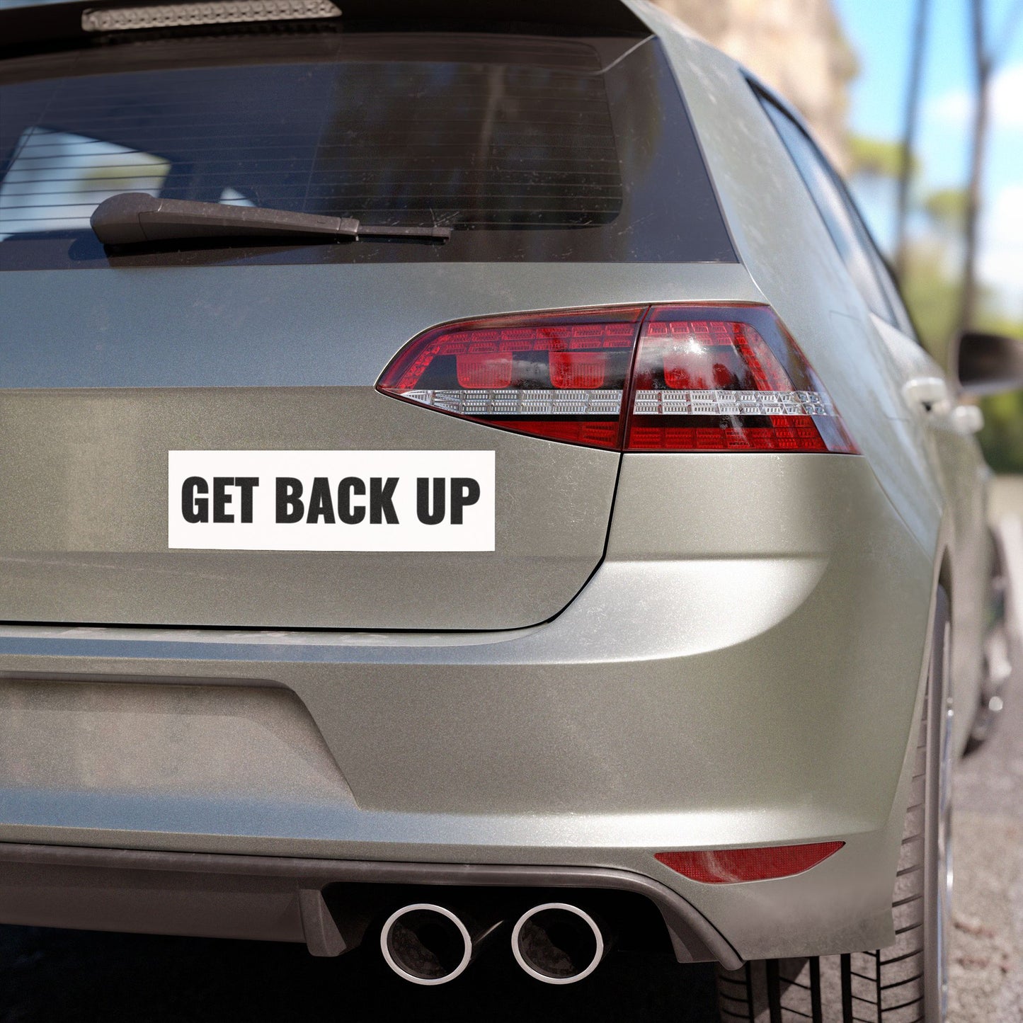 Get Back Up Car Magnet