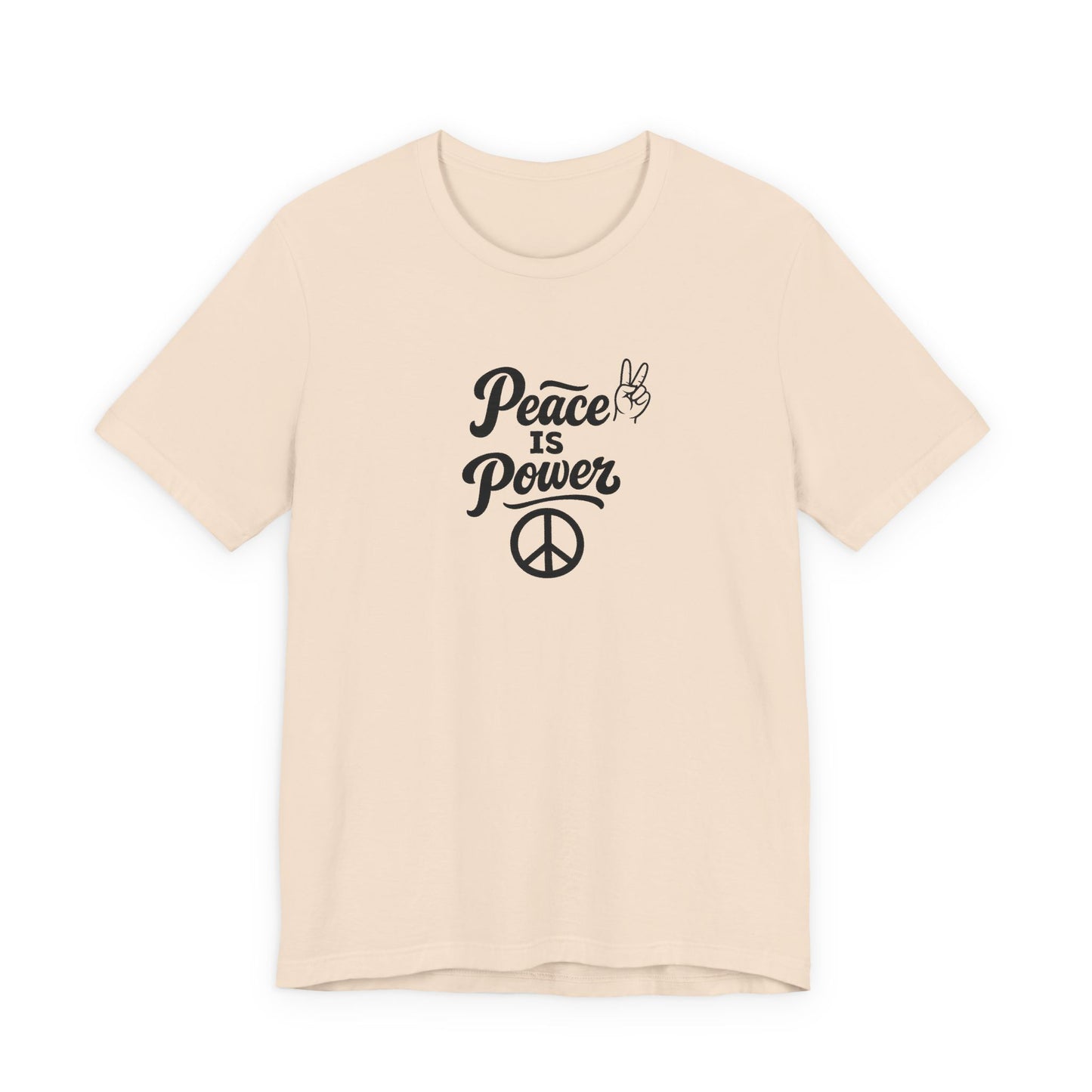Peace Is Power Unisex Jersey Short Sleeve Tee