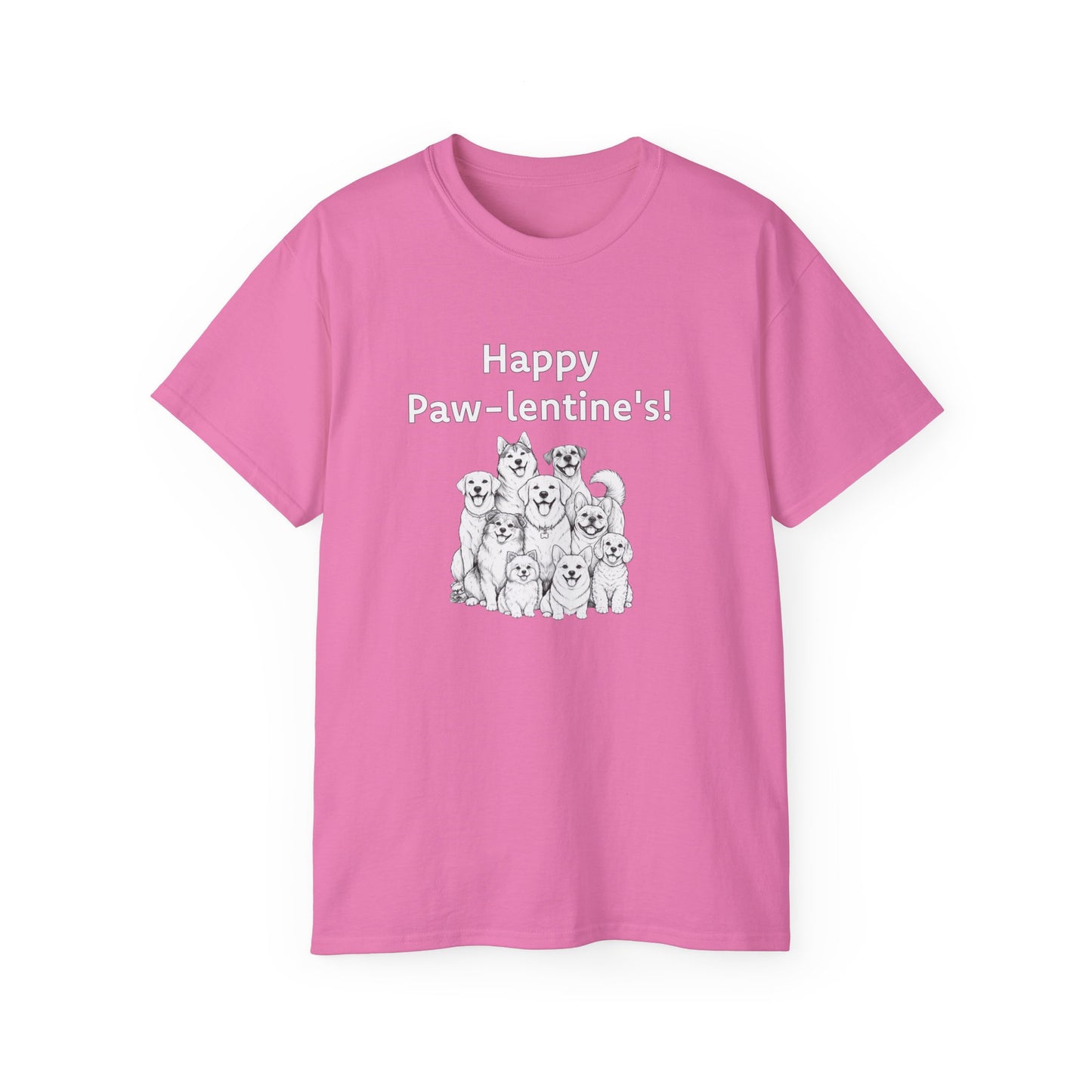 Happy Paw-lentine's Unisex Ultra Cotton Tee