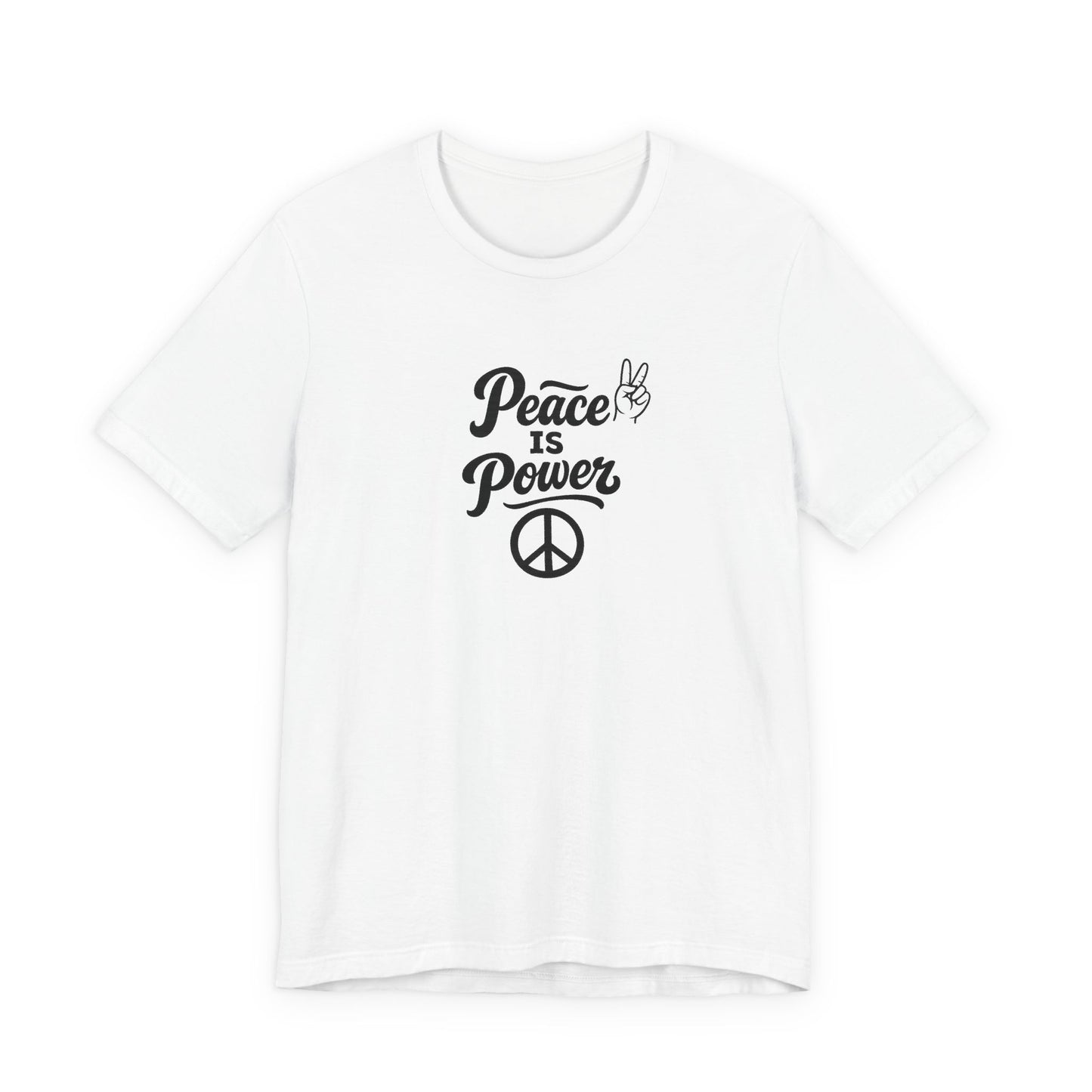 Peace Is Power Unisex Jersey Short Sleeve Tee