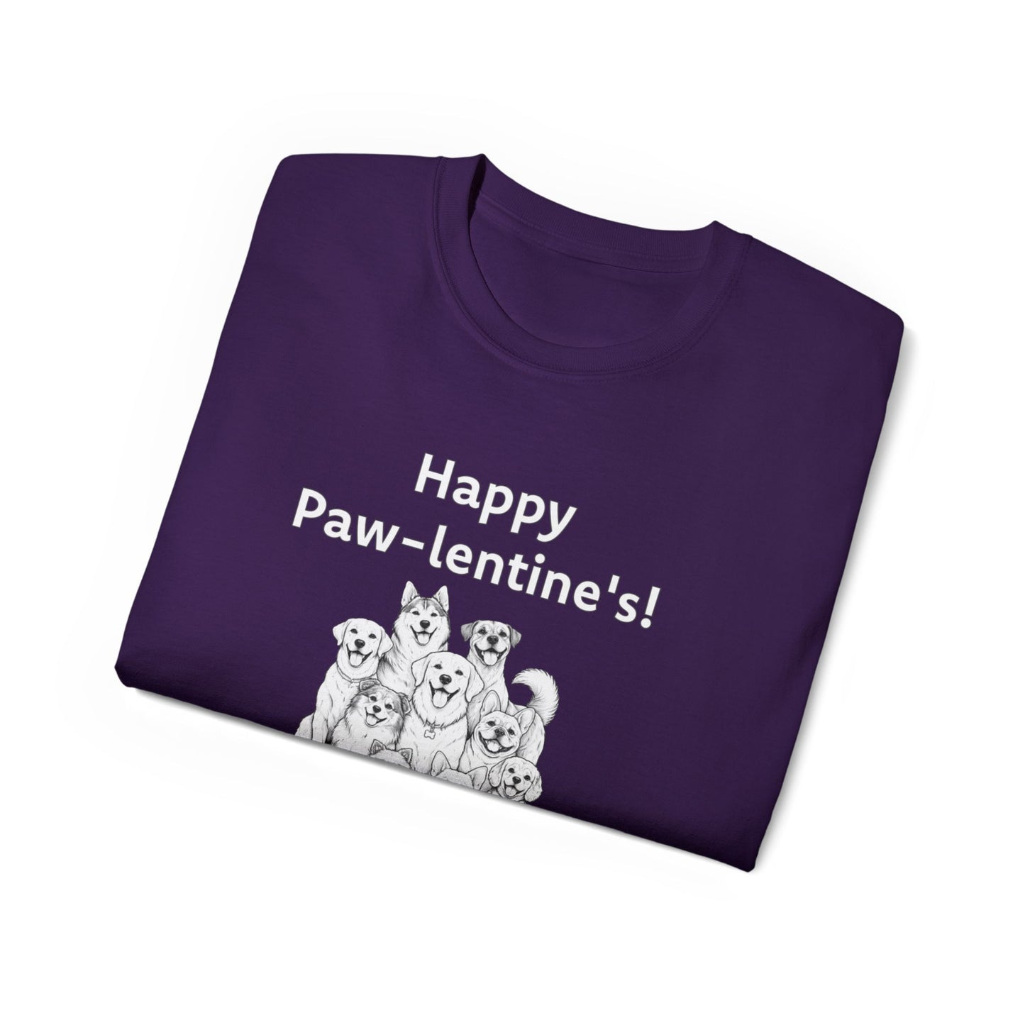 Happy Paw-lentine's Unisex Ultra Cotton Tee