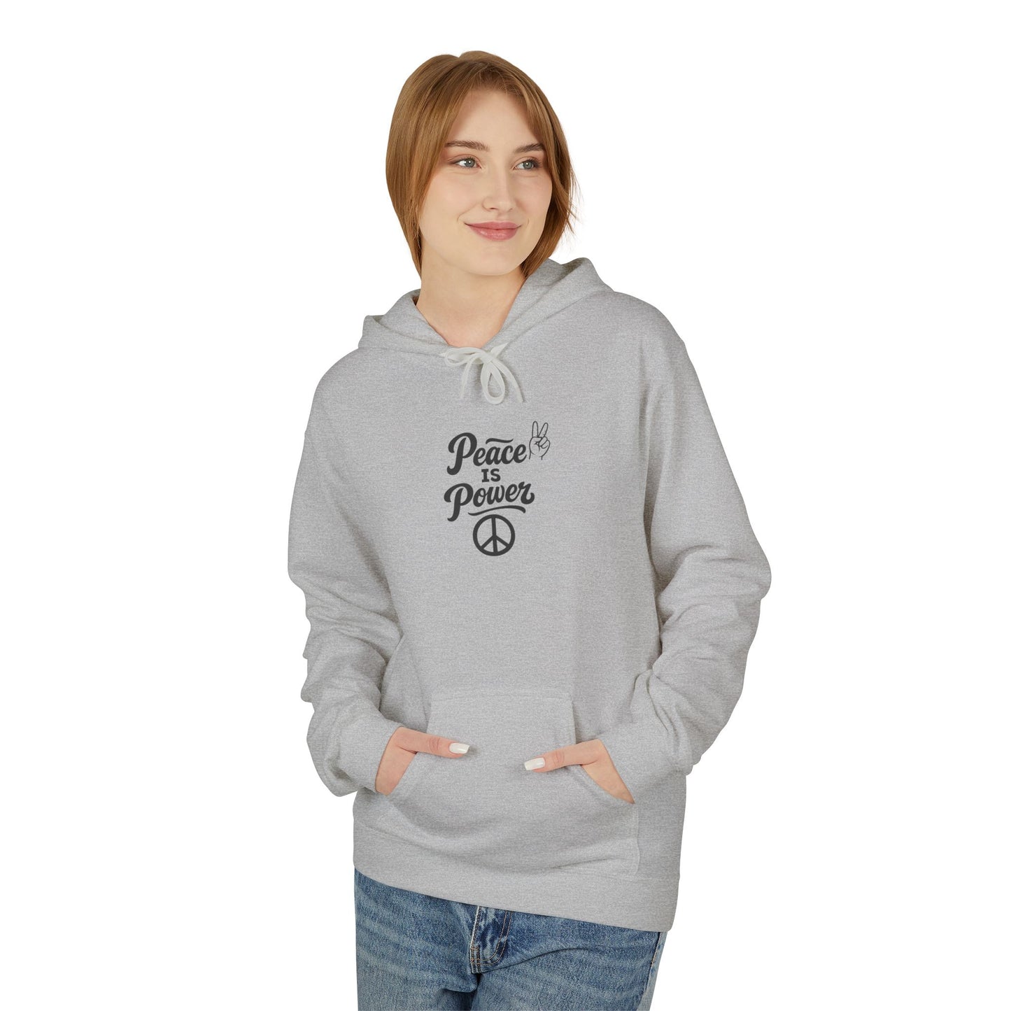 Peace Is Power Unisex Midweight Softstyle Fleece Hoodie
