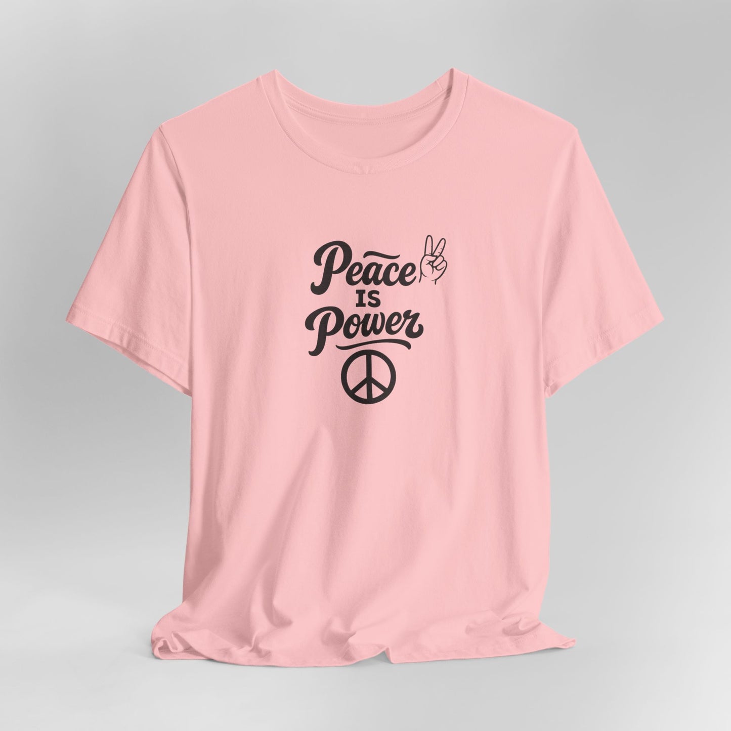 Peace Is Power Unisex Jersey Short Sleeve Tee