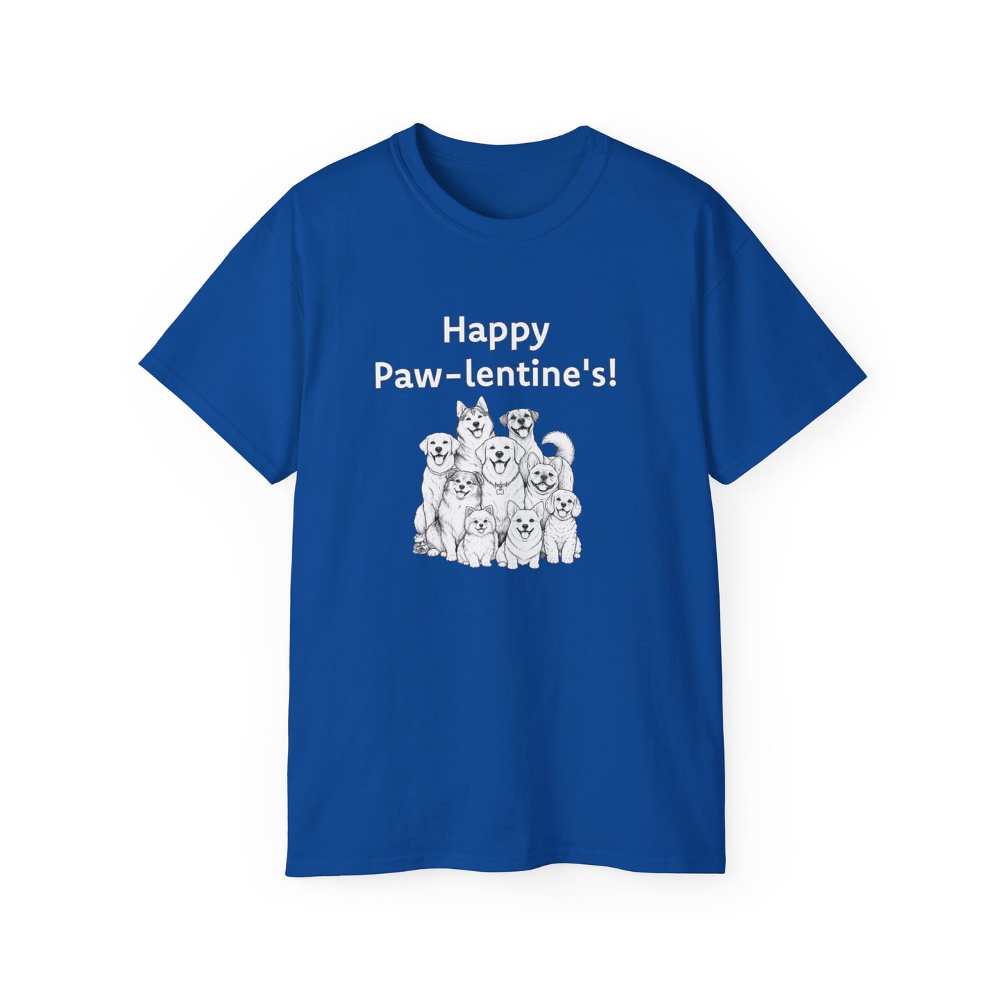 Happy Paw-lentine's Unisex Ultra Cotton Tee