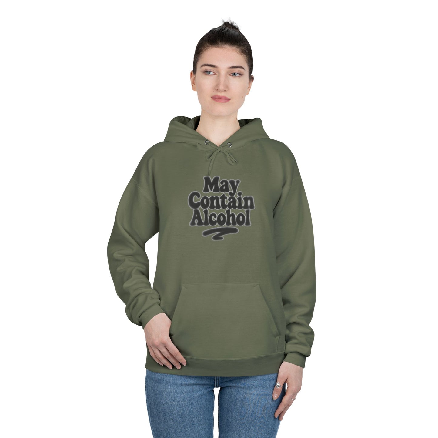 May Contain Alcohol Unisex EcoSmart® Pullover Hoodie Sweatshirt