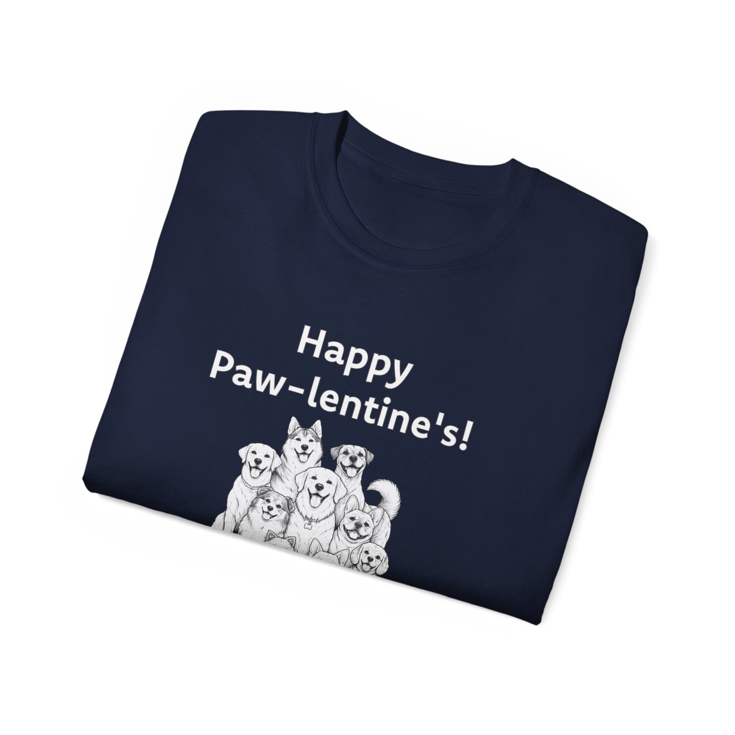 Happy Paw-lentine's Unisex Ultra Cotton Tee