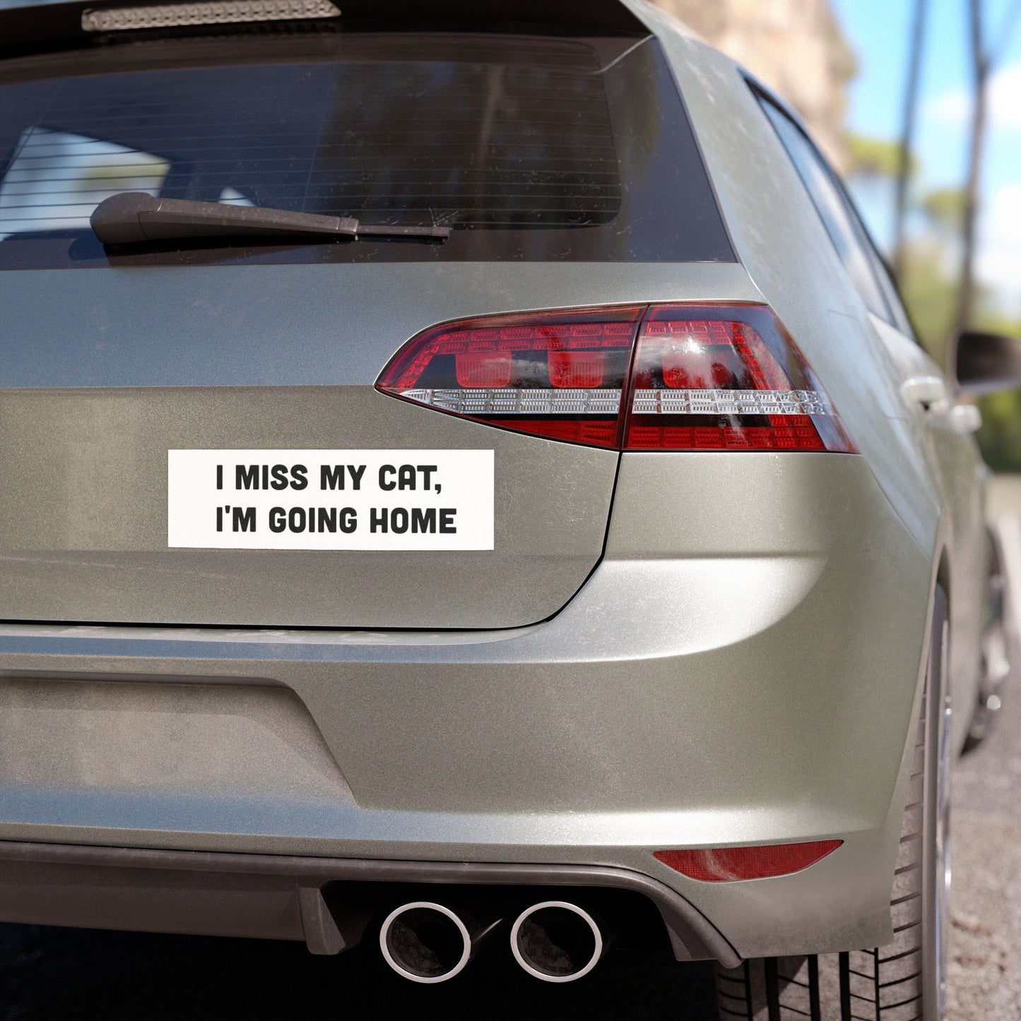 I Miss My Cat, I'm Going Home Car Magnet