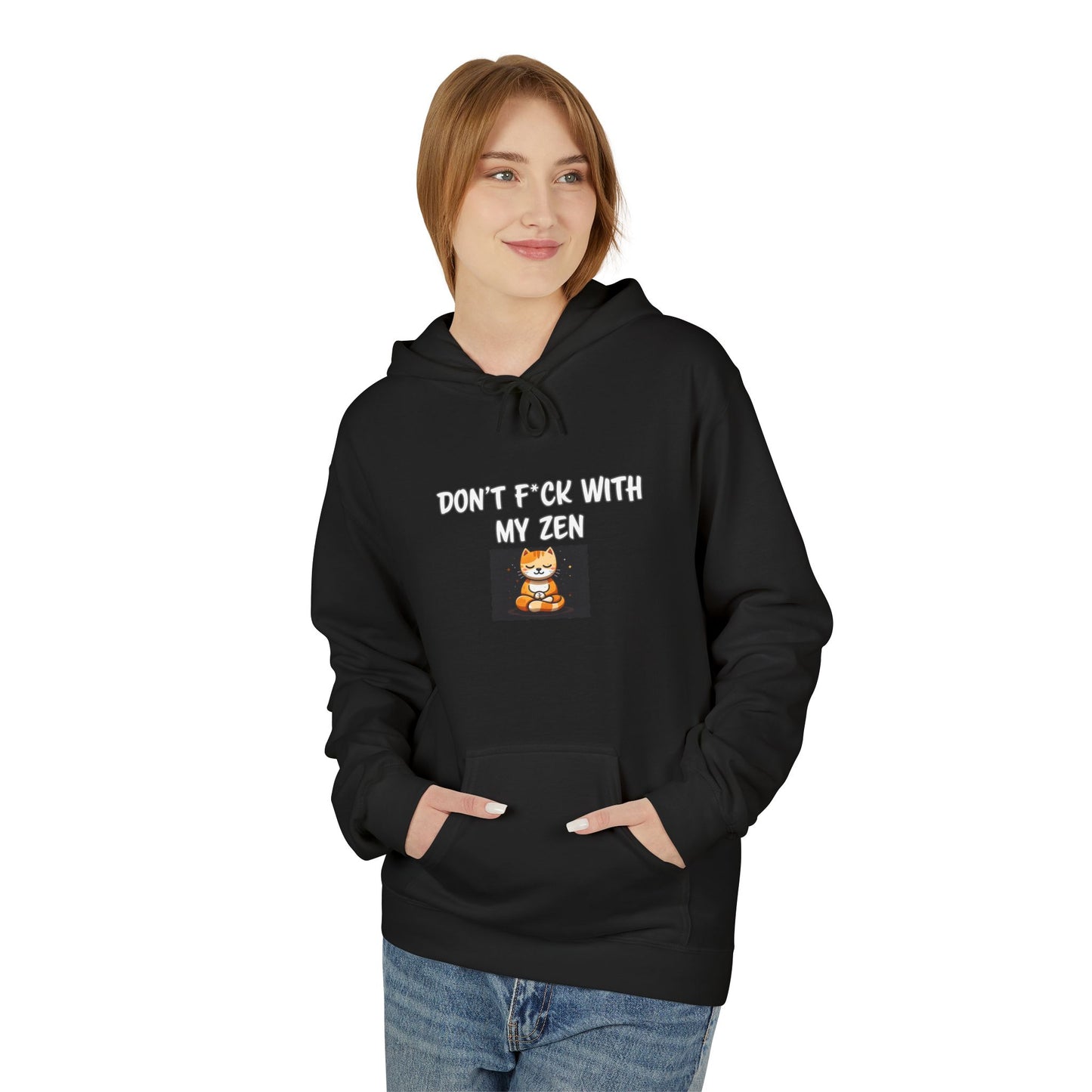 Don't F With My Zen Unisex Midweight Softstyle Fleece Hoodie