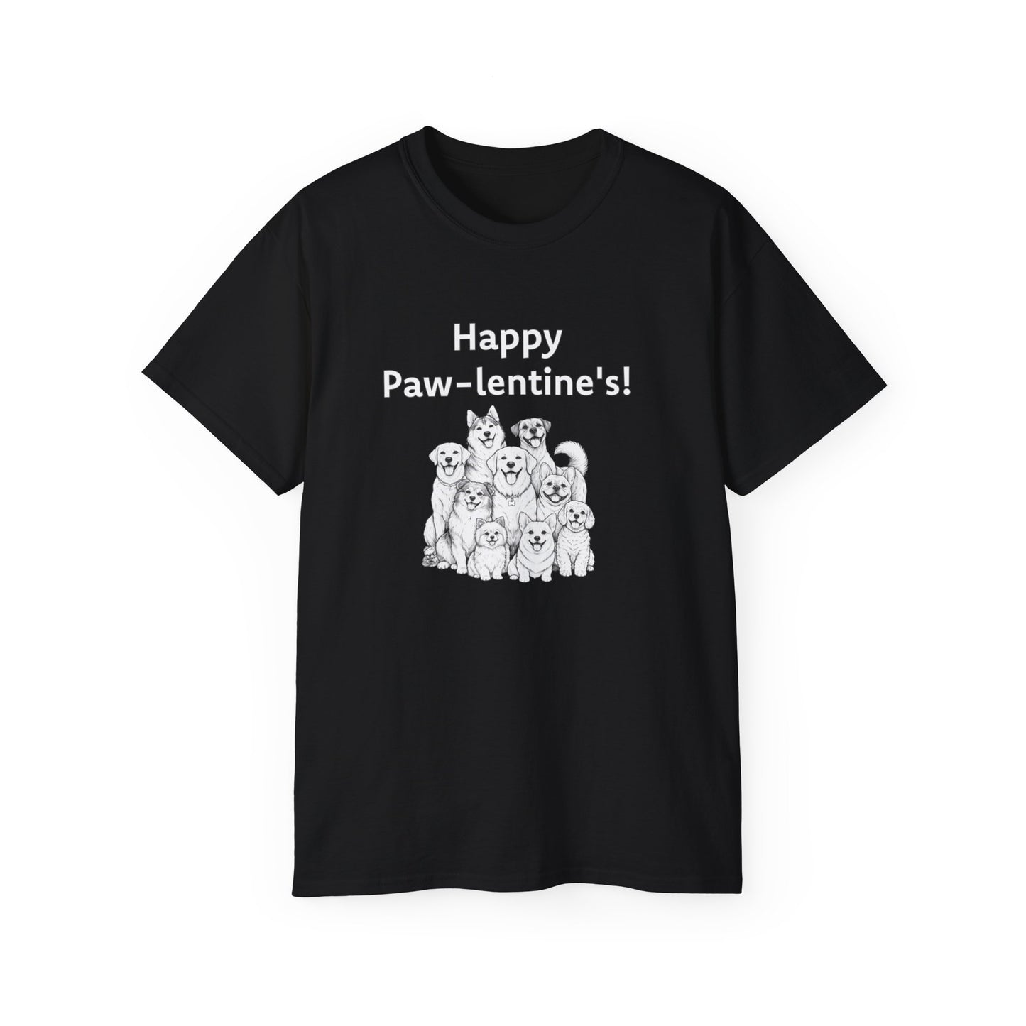 Happy Paw-lentine's Unisex Ultra Cotton Tee